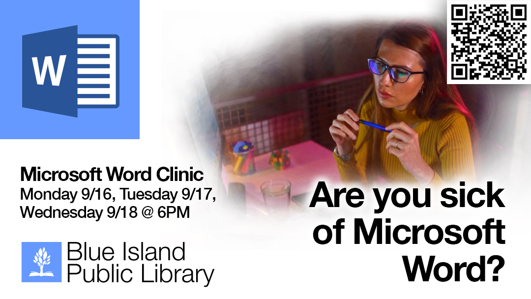 2024 “Microsoft Word Clinic” — Tuesdays 9/16, 9/17, 9/18