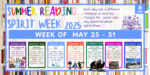 A calendar of featuring spirit week events